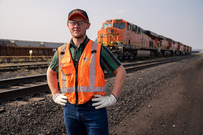 Spokane Terminal Trainmaster Marc Ackerman.